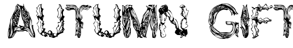 Autumn Gifts font preview